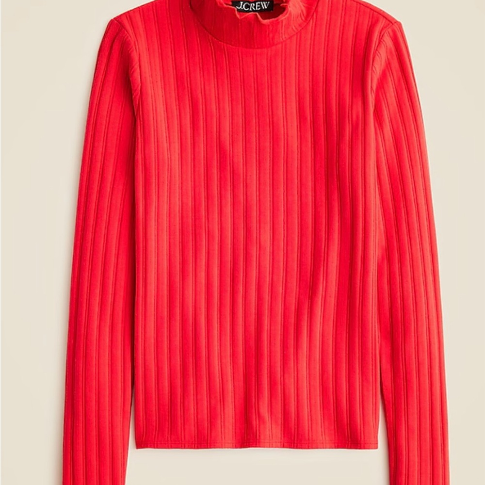 NWT J. Crew Women’s Pointelle Knit Turtleneck Size M